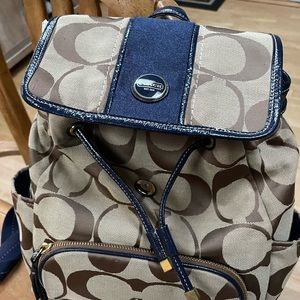 Coach backpack purse